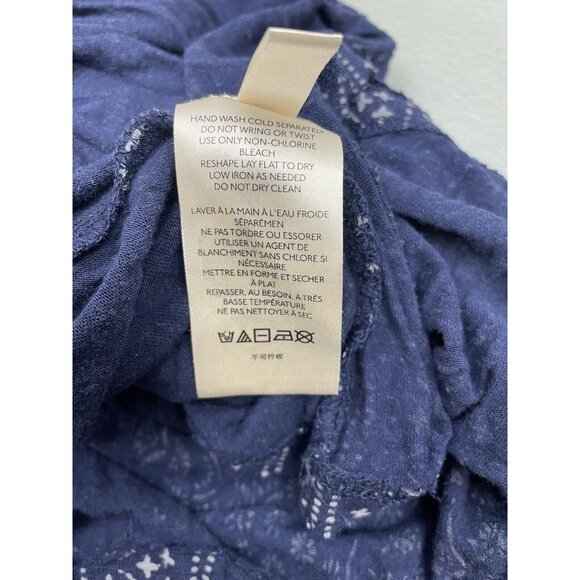 FREE PEOPLE Indigo Tank Mini Dress Blue Boarderline Tunic Size Medium - Picture 11 of 16